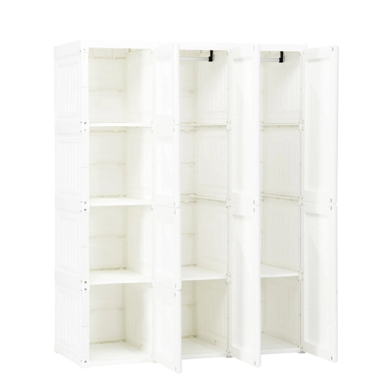 Foldable Closet Clothes Organizer with 8 Cubby Storage