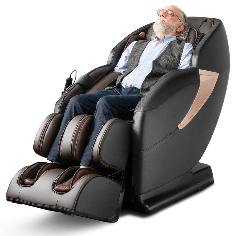 Zero Gravity Sl-Track Electric Shiatsu Massage Chair with Intelligent Voice Control