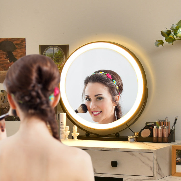 Modern Dressing Table with Storage Cabinet