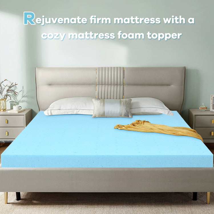 3 Inch Gel-Infused Cooling Mattress Topper