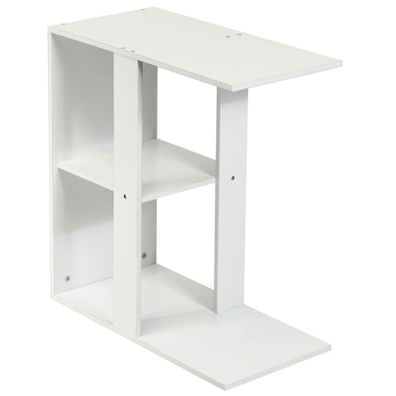 3-Tier Narrow Side Table with Storage Shelf