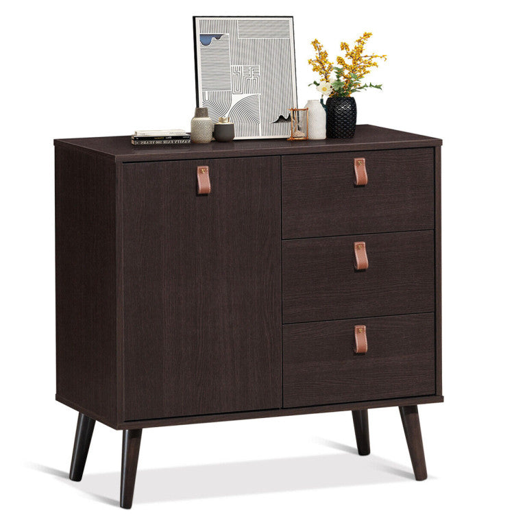 3-Drawer Sideboard Storage Display Cabinet