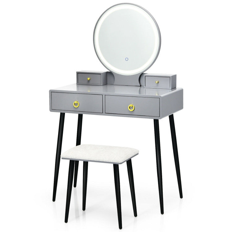 Vanity Table Set with Mirror