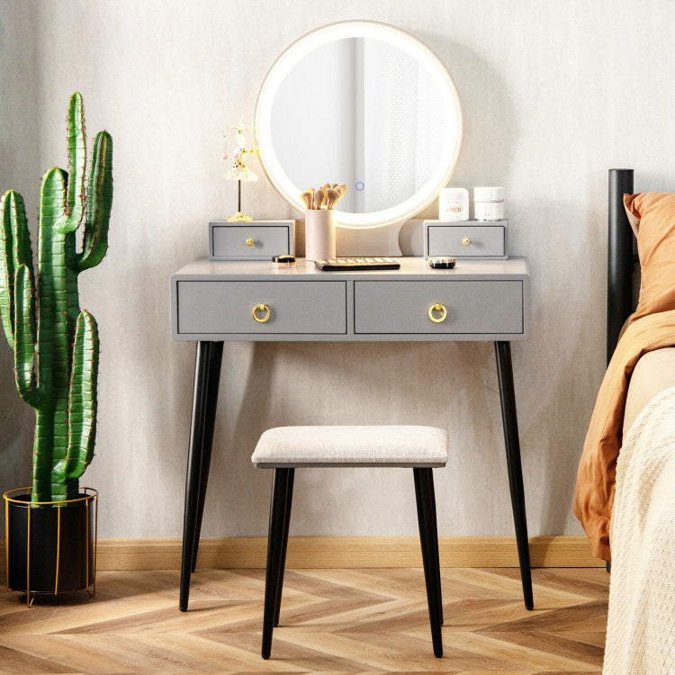 Vanity Table Set with Mirror