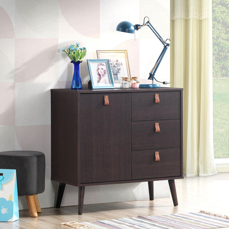 3-Drawer Sideboard Storage Display Cabinet