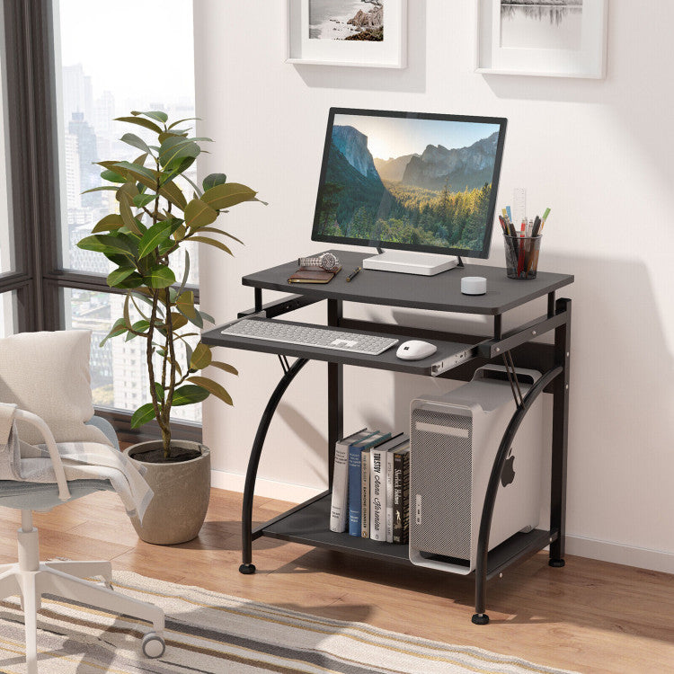 Spacious Wooden Piece Laptop Computer Desk