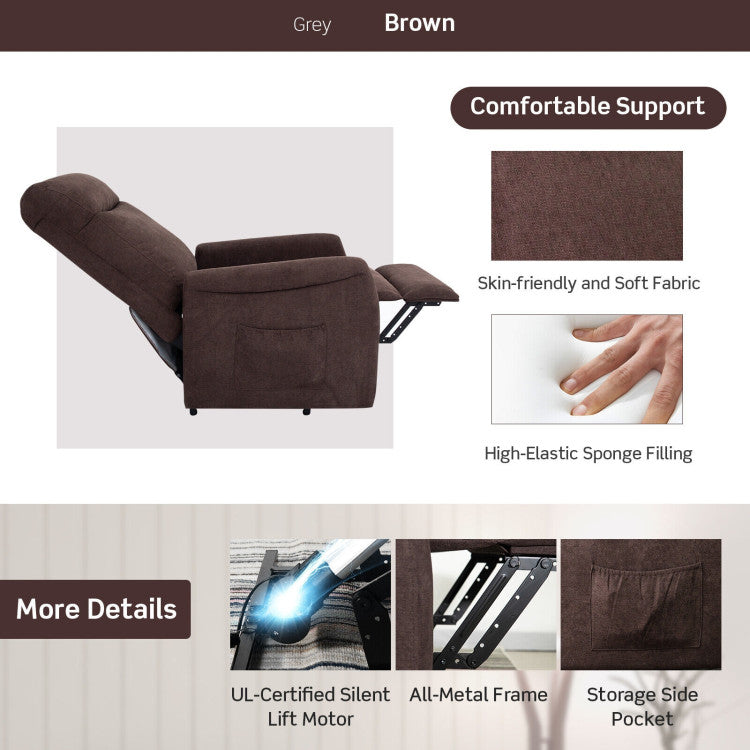 Power Lift Recliner Chair with Remote Control for Elderly