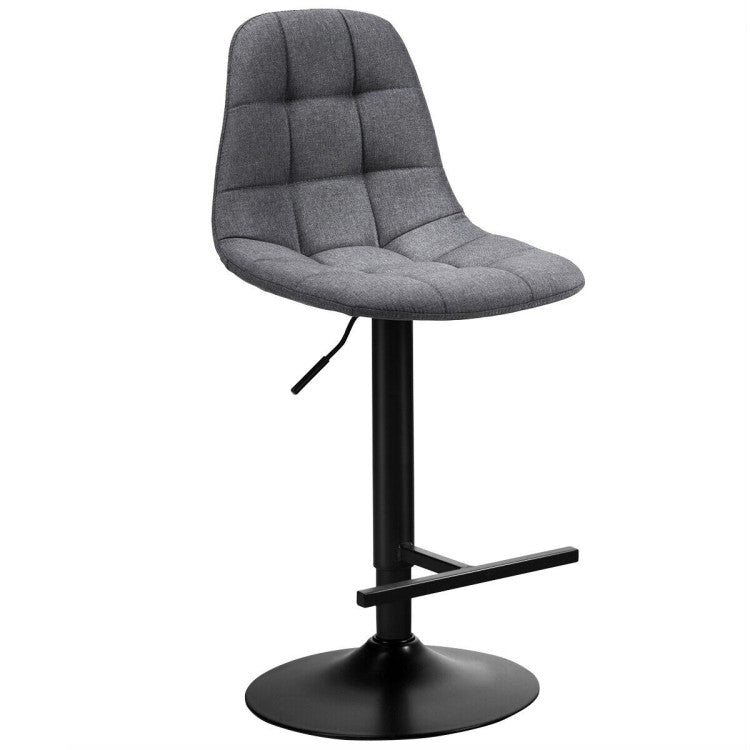 Height Adjustable Modern 360 Degrees Swivel Barstools with Footrest