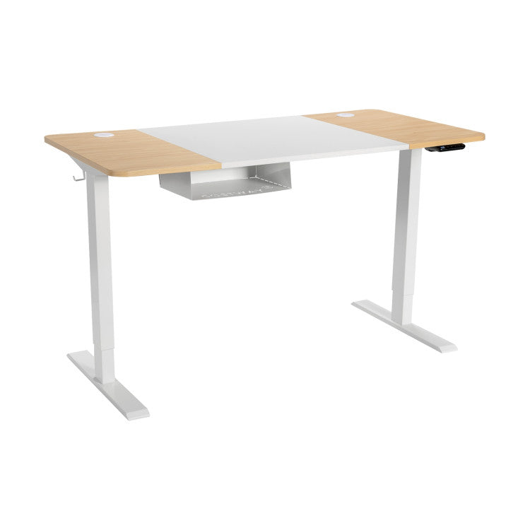 55 X 28 Inch Electric Adjustable Sit to Stand Desk with USB Port