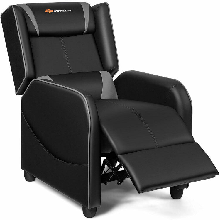 Adjustable Modern Gaming Recliner Chair with Massage Function and Footrest