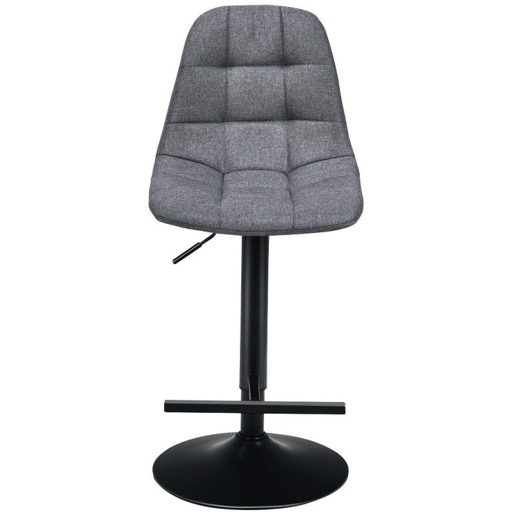 Height Adjustable Modern 360 Degrees Swivel Barstools with Footrest