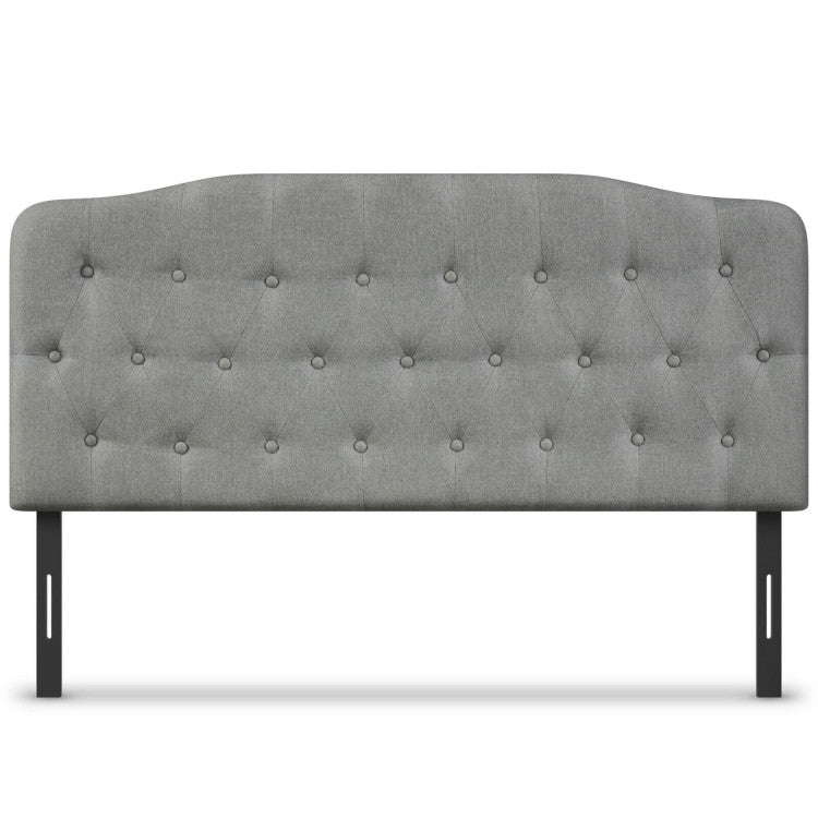 Queen Size Upholstered Headboard with Adjustable Heights