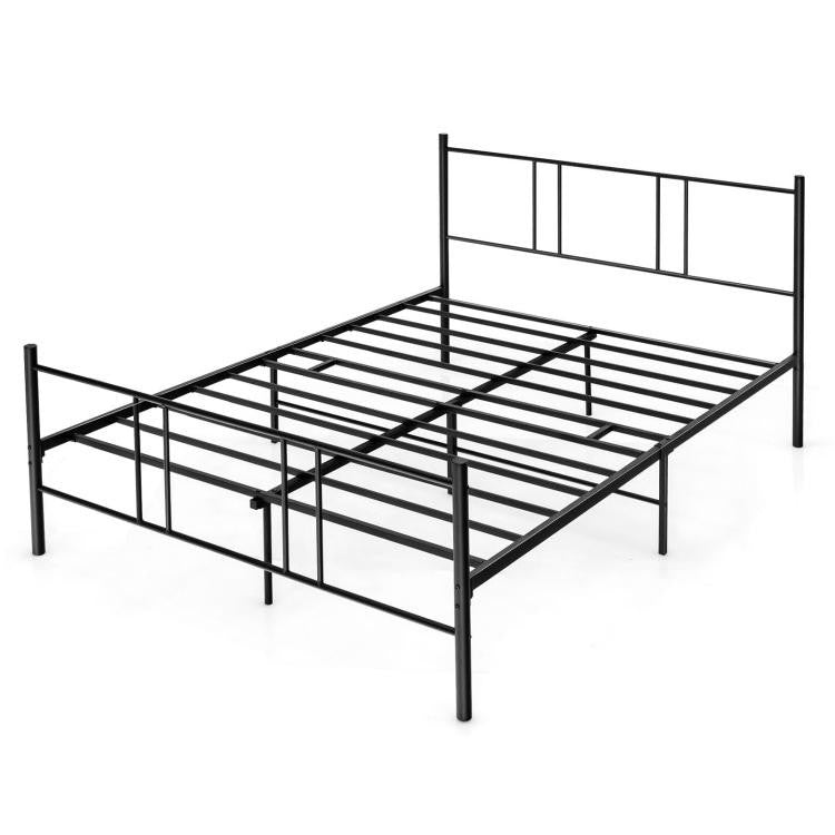 Full/Queen Size Platform Bed Frame with High Headboard