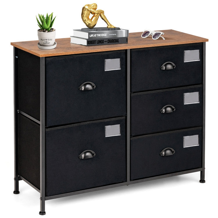 5-Drawer Storage Dresser for Bedroom and Entryway