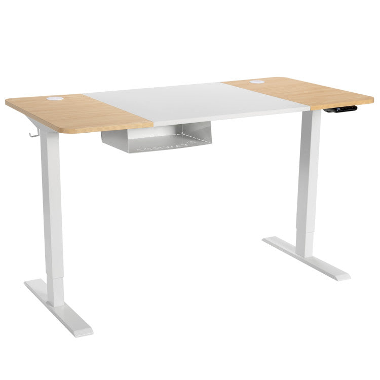 55 X 28 Inch Electric Adjustable Sit to Stand Desk with USB Port