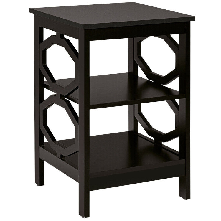 3-Tier Nightstand Sofa Side End Accent Table