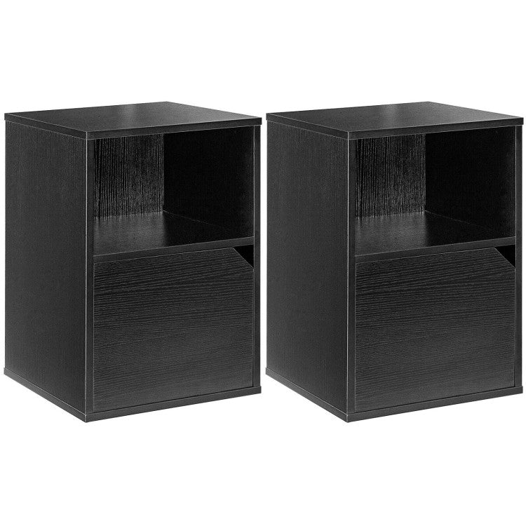 Set of 2 Nightstands Side End Table for Living Room