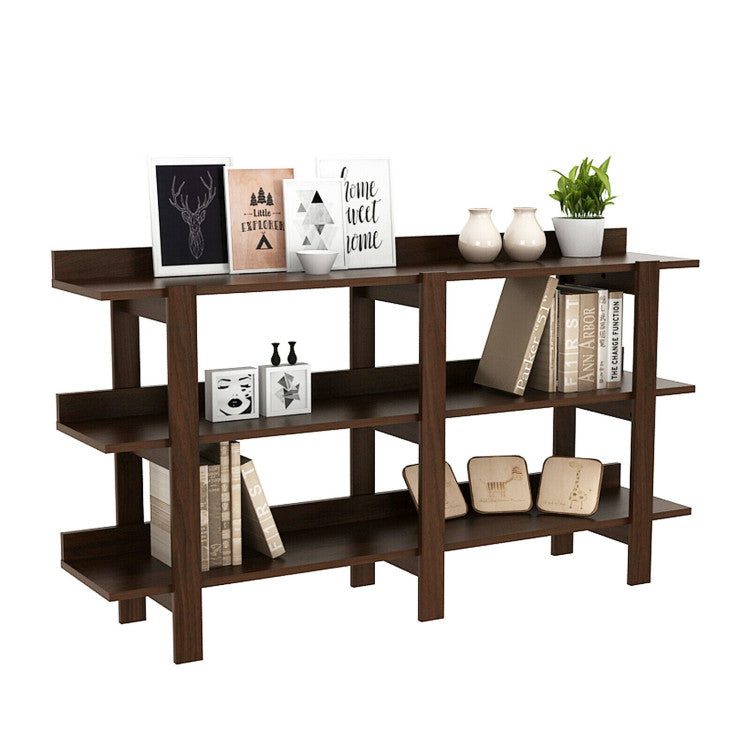 59 Inch Console Table with 3-Tier Open Shelf for Front Hall, Hallway and Foyer