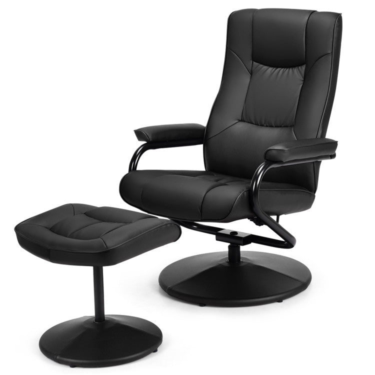 360° Swivel Recliner Chair with Ottoman