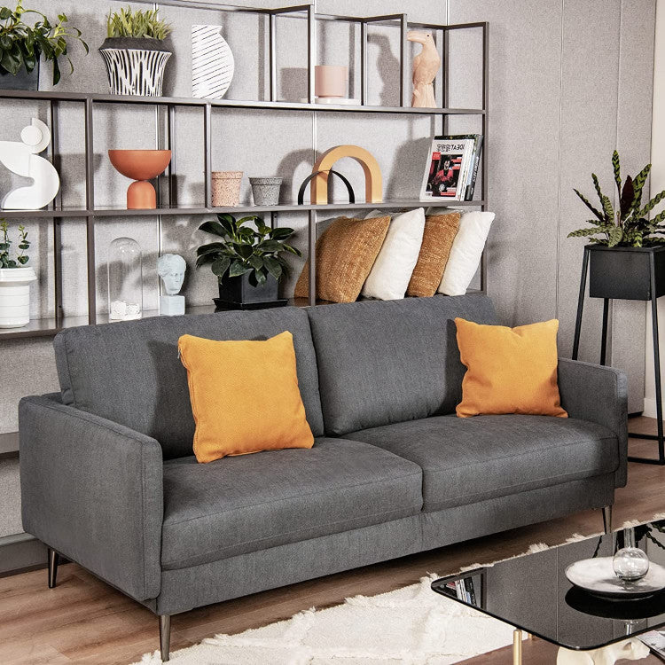 Modern Loveseat with Comfy Backrest Cushions