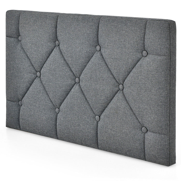 Twin Size Wall-Mounted Upholstered Bed Headboard