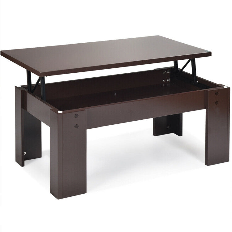 Lift Top Coffee Table with Hidden Storage Compartment