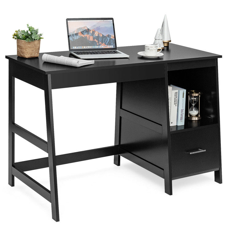 47.5-Inch Modern Home Computer Desk with 2 Storage Drawers