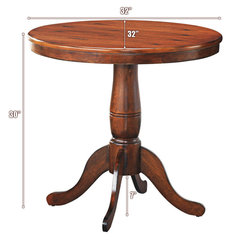 32 Inch round Pedestal Dining Table