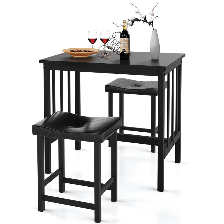 3 Pieces Modern Counter Height Dining Set