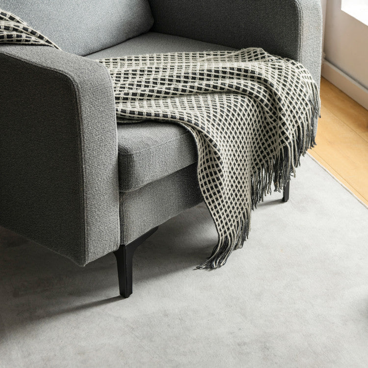 Modern Accent Armchair with Side Storage Pocket