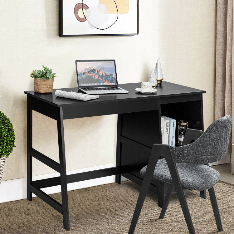 47.5-Inch Modern Home Computer Desk with 2 Storage Drawers