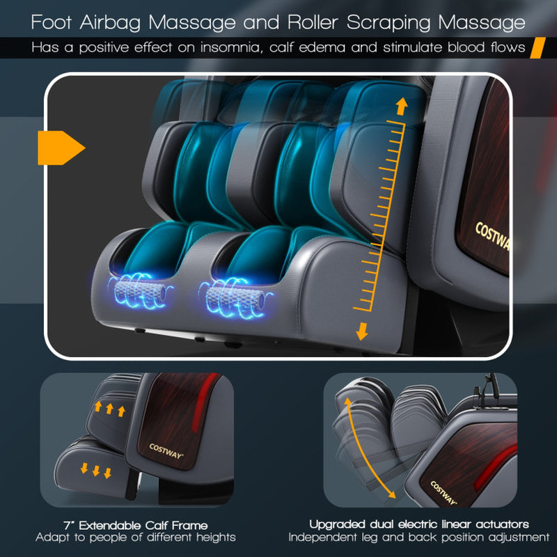 3D SL Track Thai Stretch Zero Gravity Full Body Massage Chair Recliner