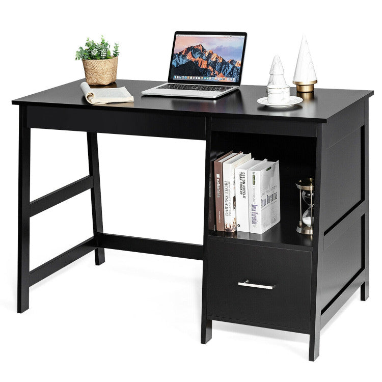 47.5-Inch Modern Home Computer Desk with 2 Storage Drawers