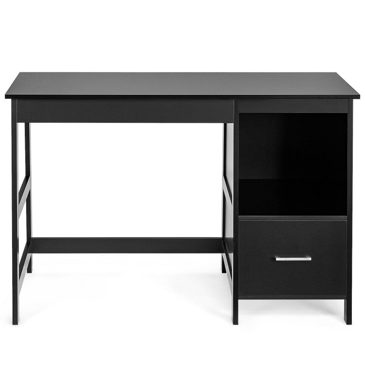 47.5-Inch Modern Home Computer Desk with 2 Storage Drawers