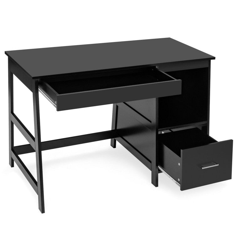 47.5-Inch Modern Home Computer Desk with 2 Storage Drawers