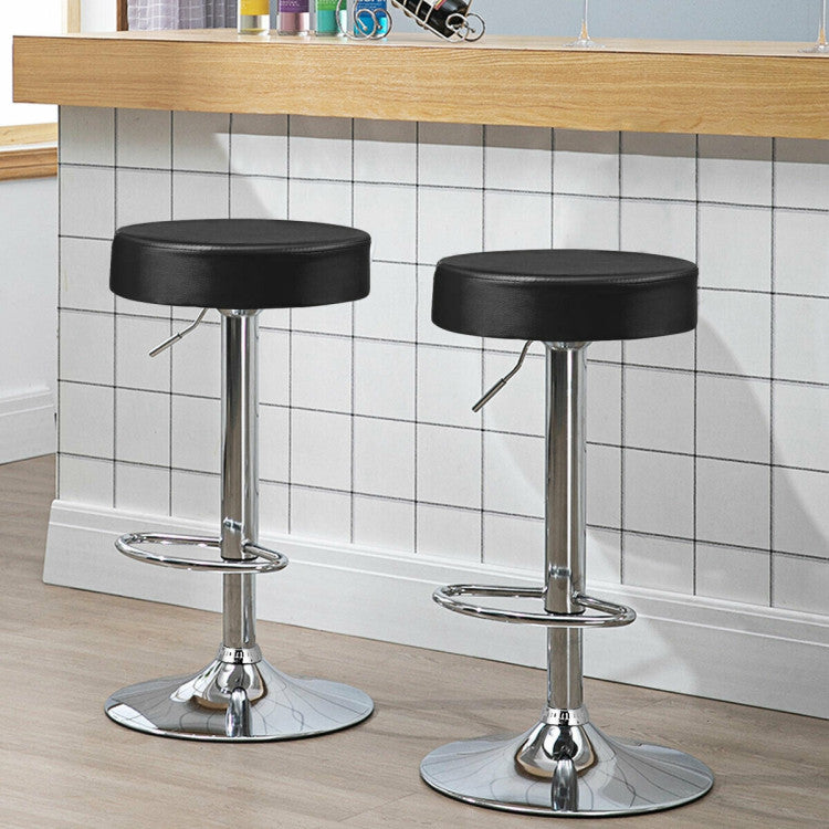 1 Piece round Bar Stool Adjustable Swivel Pub Chair