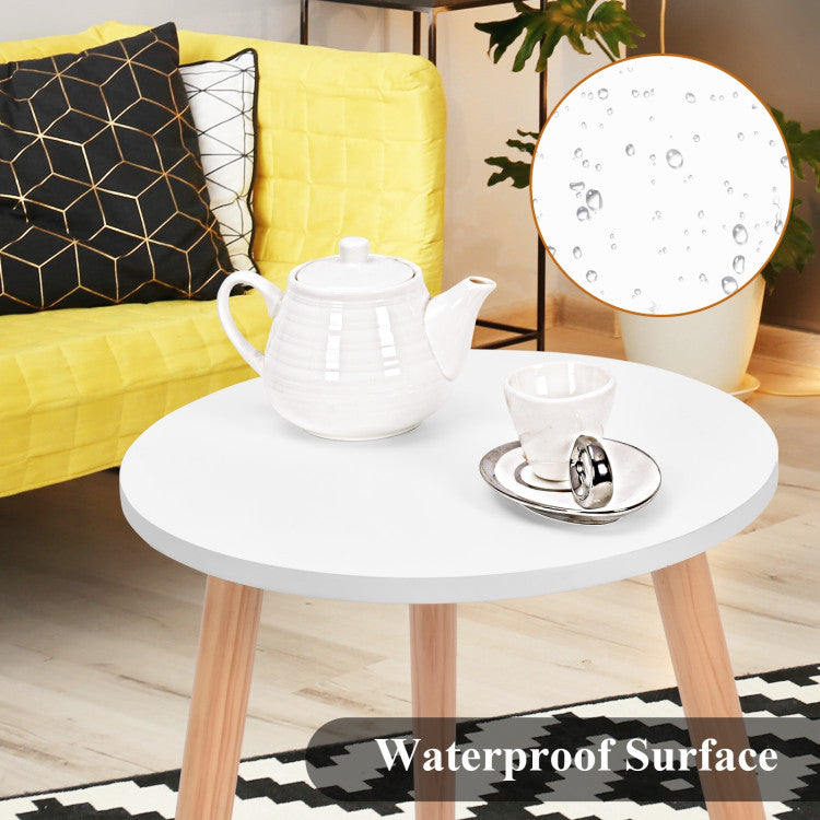 Small Modern round Coffee Tea Side Table