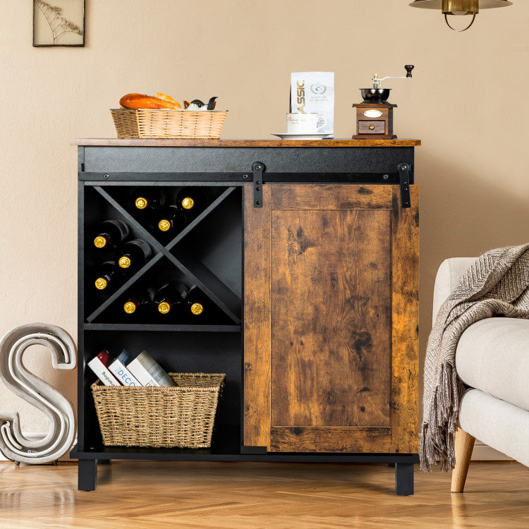 Industrial Storage Cabinet with Sliding Barn Door