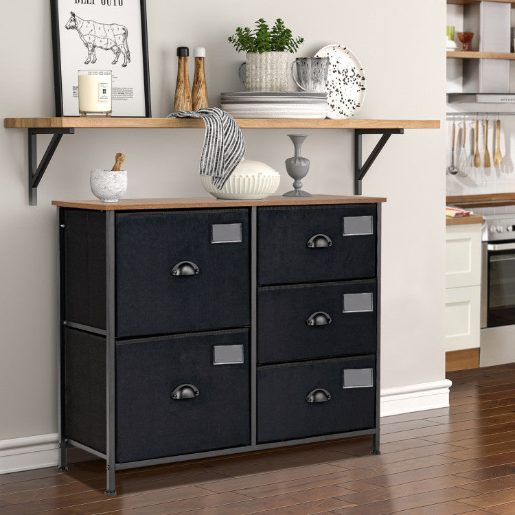 5-Drawer Storage Dresser for Bedroom and Entryway