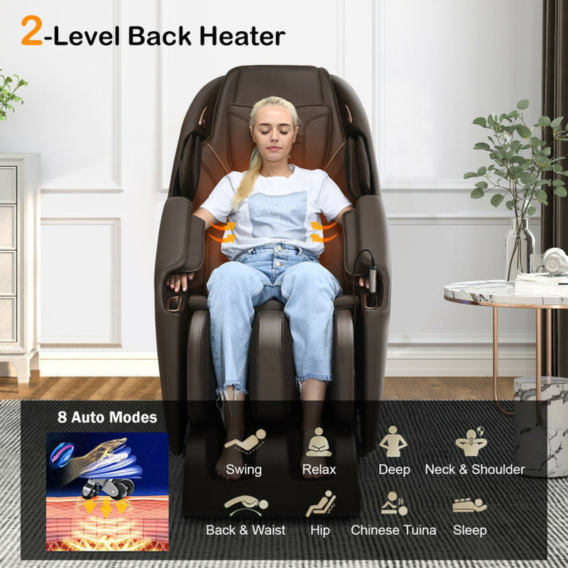 Full Body Zero Gravity Massage Chair with SL Track Heat Installation-Free