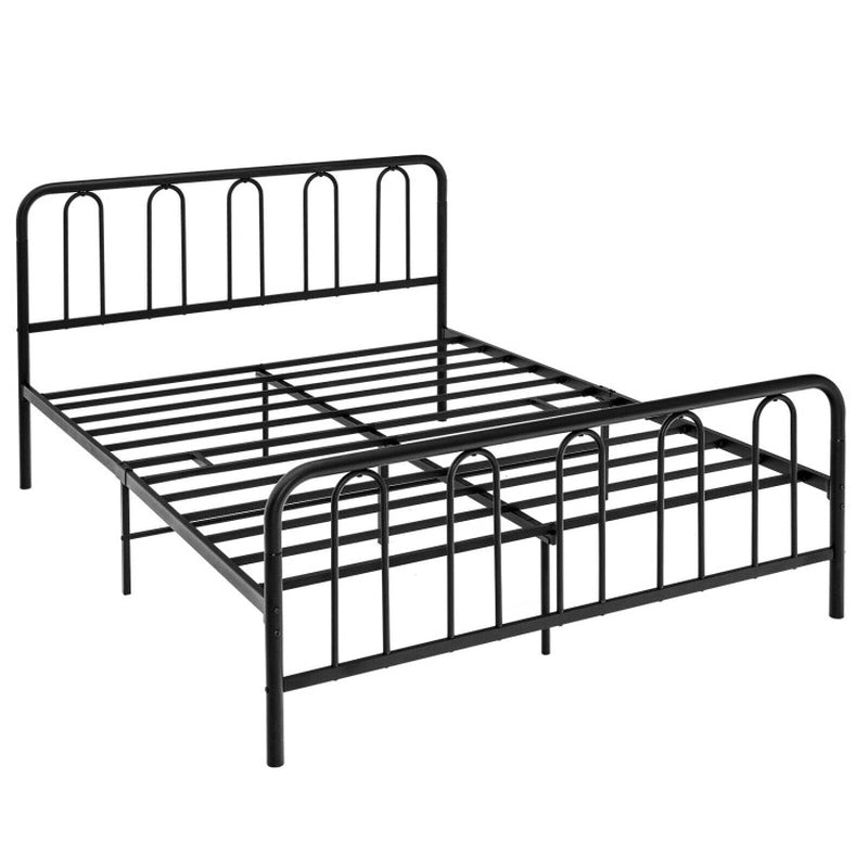 Full/Queen Size Metal Bed Frame with Headboard and Footboard