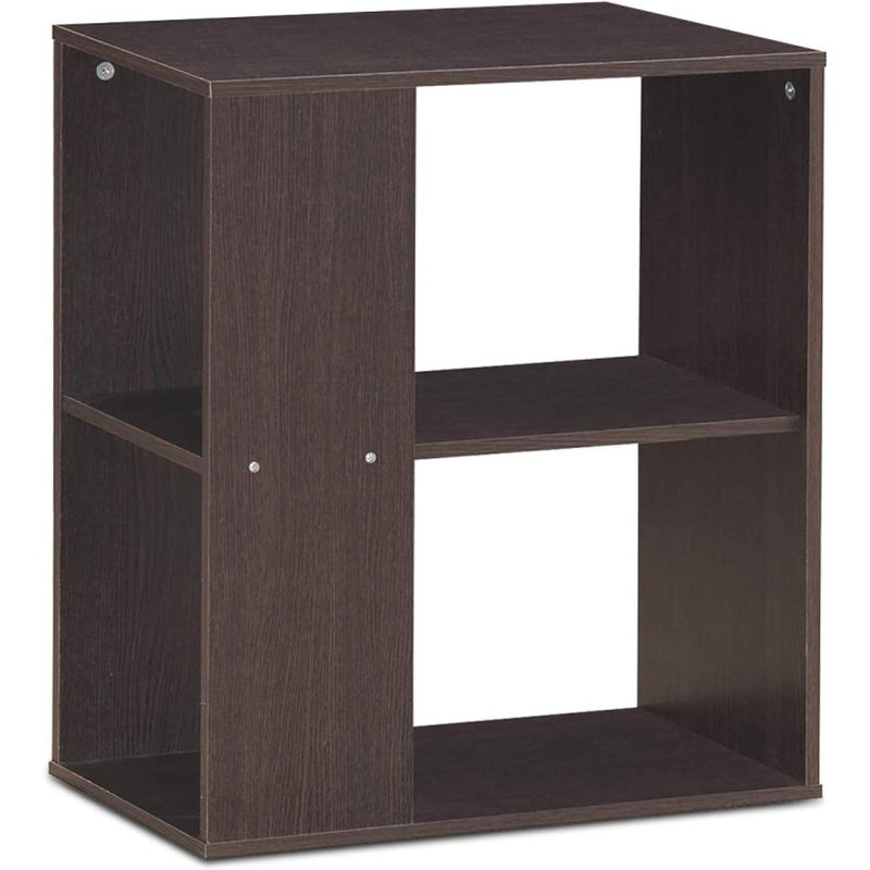 3-Tier End Table with Open Storage and Foot Pads