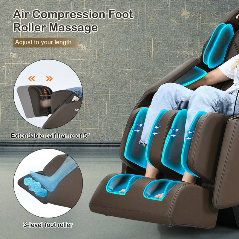 Full Body Zero Gravity Massage Chair with SL Track Heat Installation-Free