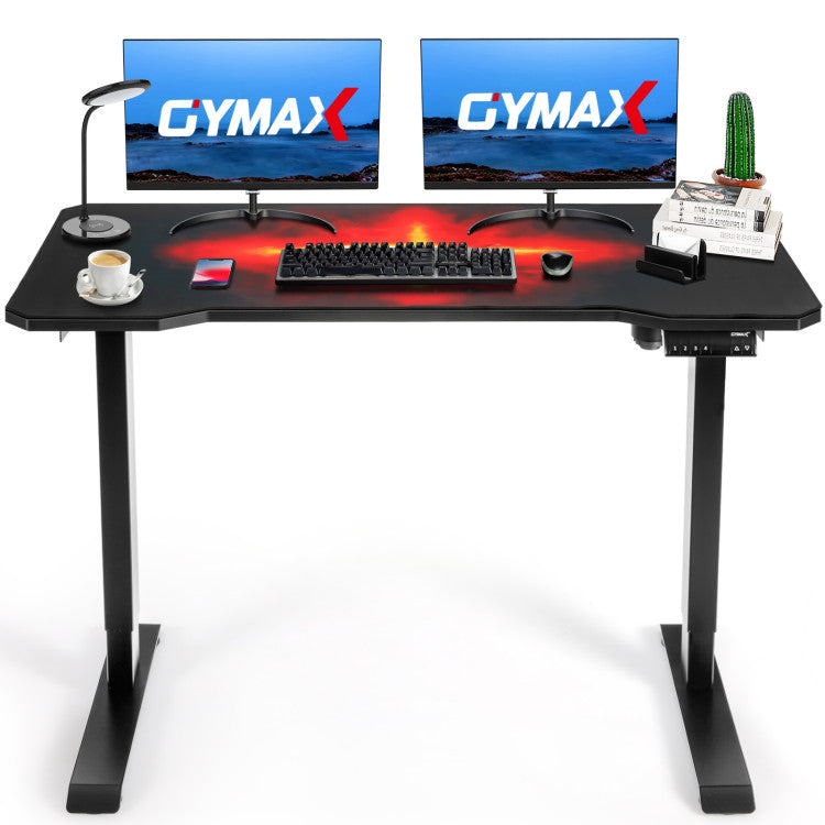 Electric Standing Gaming Desk with Height Adjustable Splice Board