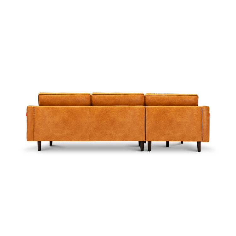 3-Seat L-Shaped Sectional Sofa Couch for Living Room