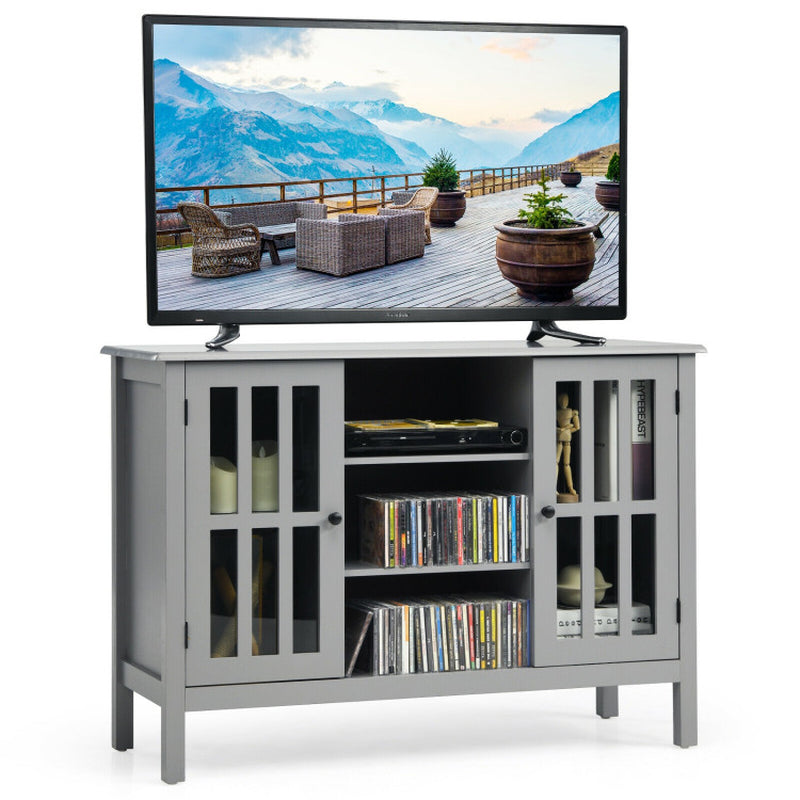 Wooden TV Stand Console Cabinet for 50 Inches TV