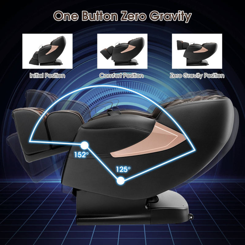 Zero Gravity Sl-Track Electric Shiatsu Massage Chair with Intelligent Voice Control