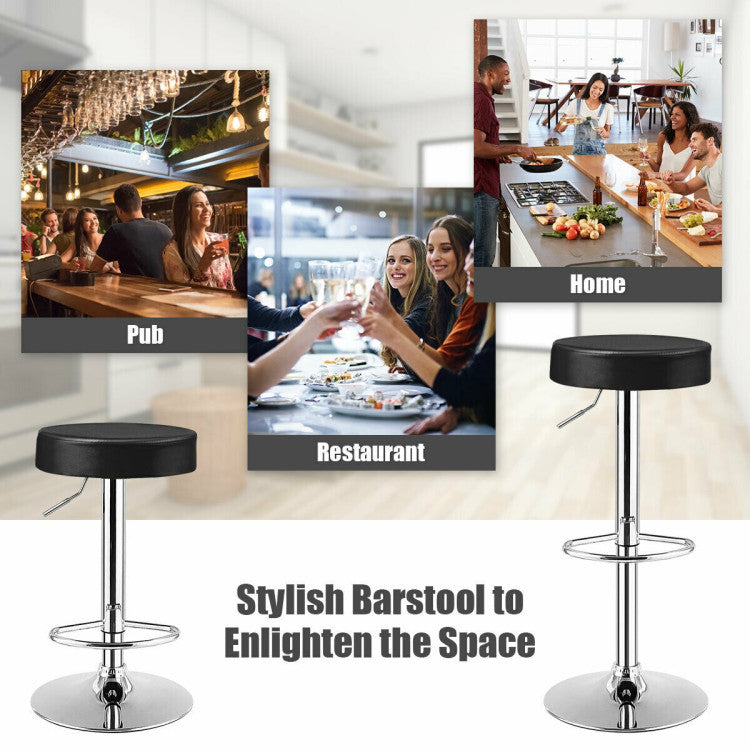 1 Piece round Bar Stool Adjustable Swivel Pub Chair