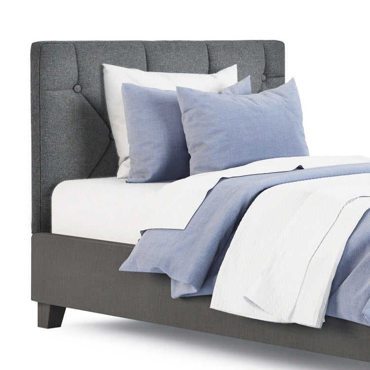 Twin Size Wall-Mounted Upholstered Bed Headboard