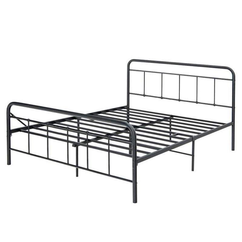 Heavy Duty Metal Platform Bed Frame with Headboard